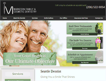 Tablet Screenshot of markesondentistry.com